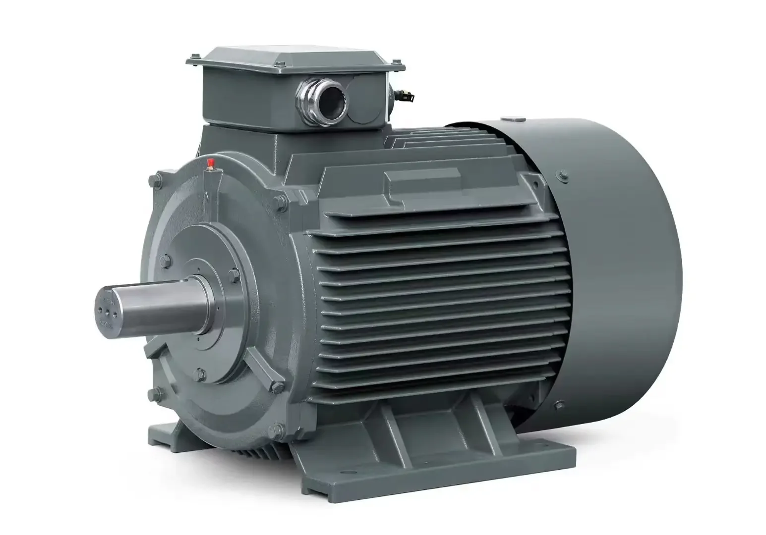 Grey ENNENG permanent magnet motor, shown as a complete industrial unit